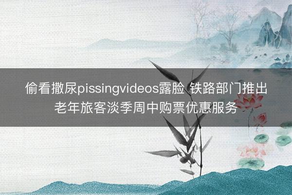 偷看撒尿pissingvideos露脸 铁路部门推出老年旅客淡季周中购票优惠服务