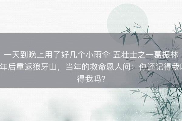 一天到晚上用了好几个小雨伞 五壮士之一葛振林45年后重返狼牙山，当年的救命恩人问：你还记得我吗？