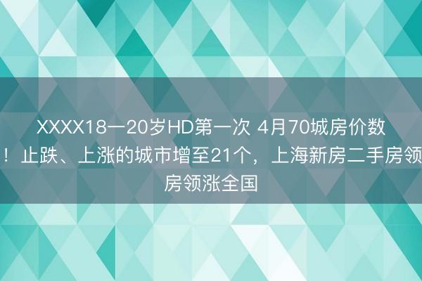 XXXX18一20岁HD第一次 4月70城房价数据出炉！止跌、上涨的城市增至21个，上海新房二手房领涨全国