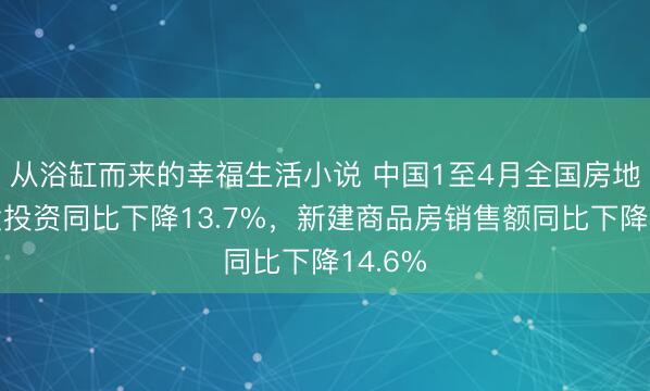 从浴缸而来的幸福生活小说 中国1至4月全国房地产开发投资同比下降13.7%，新建商品房销售额同比下降14.6%