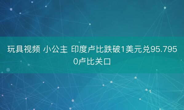 玩具视频 小公主 印度卢比跌破1美元兑95.7950卢比关口