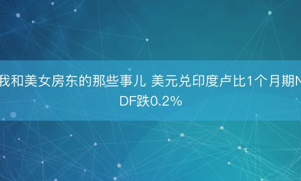 我和美女房东的那些事儿 美元兑印度卢比1个月期NDF跌0.2%