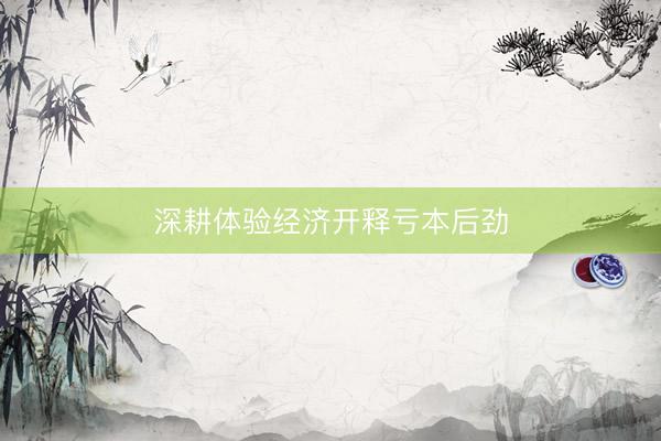 深耕体验经济开释亏本后劲