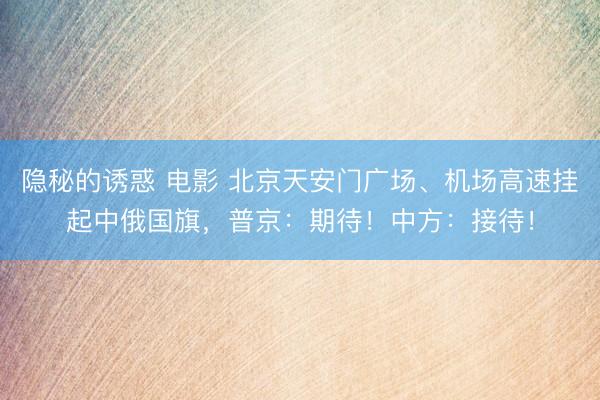 隐秘的诱惑 电影 北京天安门广场、机场高速挂起中俄国旗，普京：期待！中方：接待！
